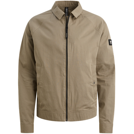 Jacke mit flachem Kragen und Reißverschluss