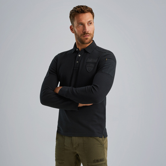 Pme Legend Poloshirt mit langen Ärmeln