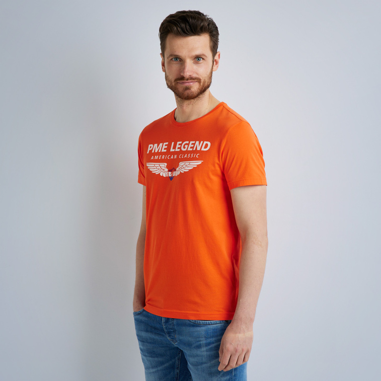 rand lood stapel PME LEGEND | PME Legend Oranje T-shirt | Free shipping and returns
