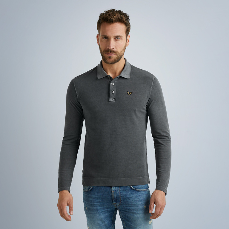 Pique polo hotsell long sleeve