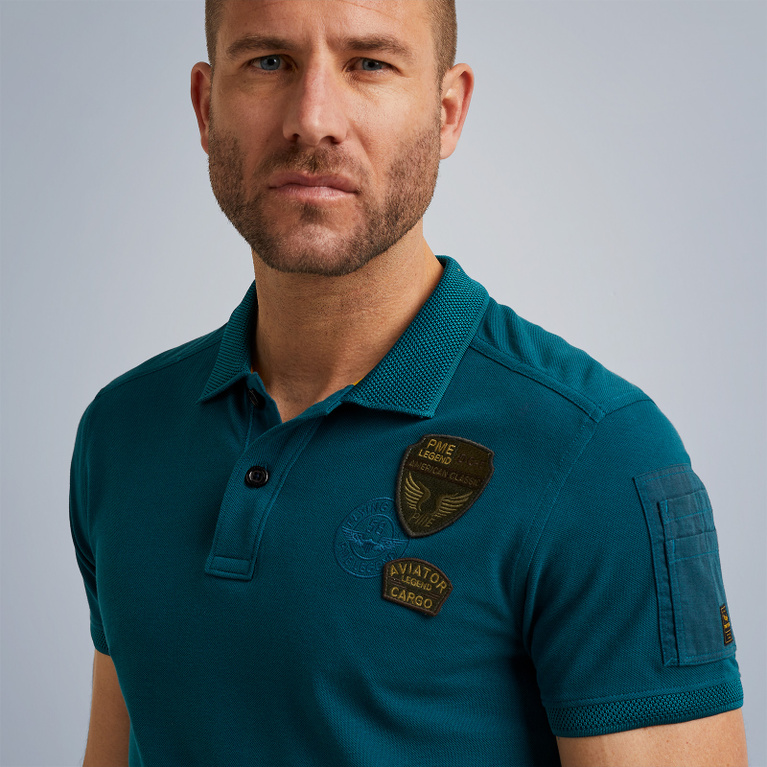 PME LEGEND Short Sleeve Pique Polo Free shipping and returns