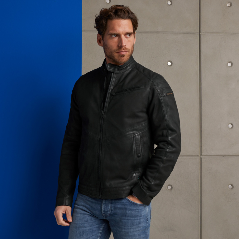 CAST IRON Transrod leather jacket Free shipping and returns