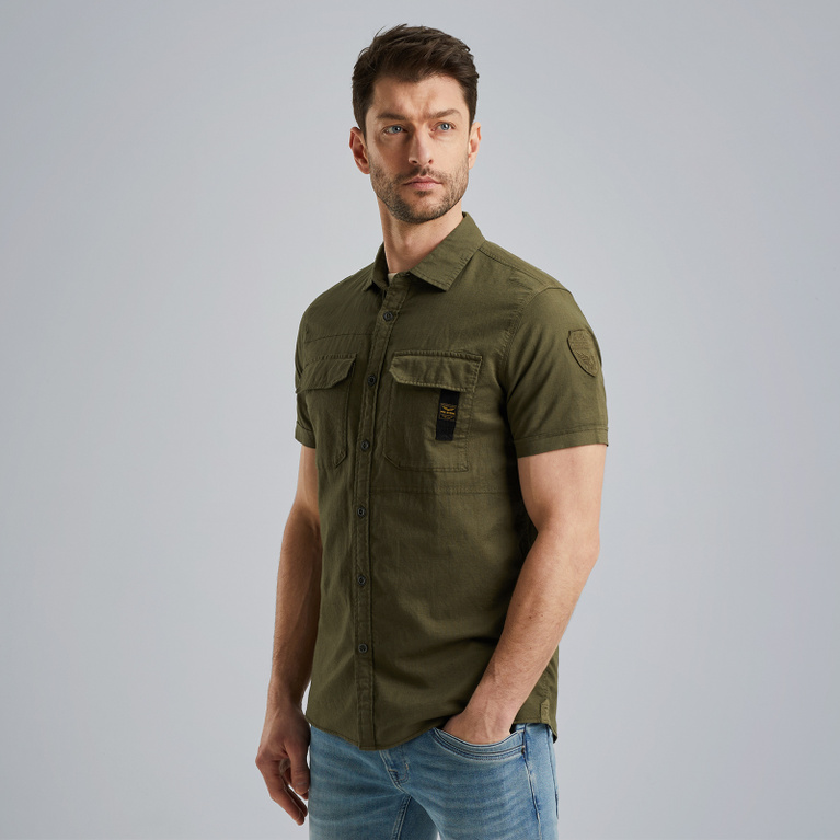 PME LEGEND Shirt in cotton linen Free shipping and returns