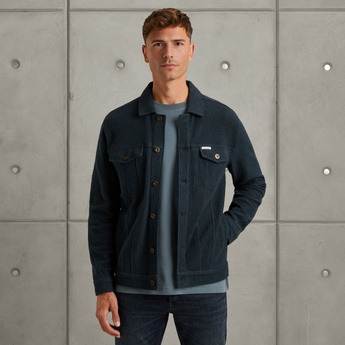 Trucker jacket van sweatstof