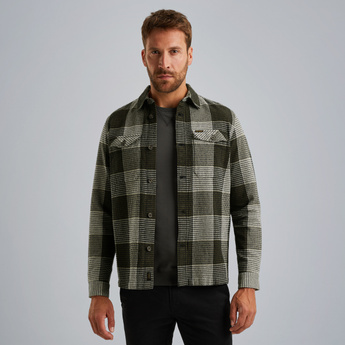 Shirt jacket met ruitpatroon