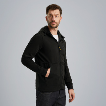 Sweat jacket with zipper