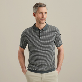 Polo met jacquardpatroon