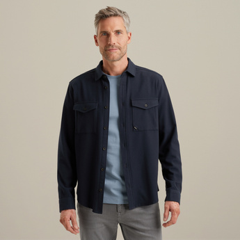 Overshirt met wol-look