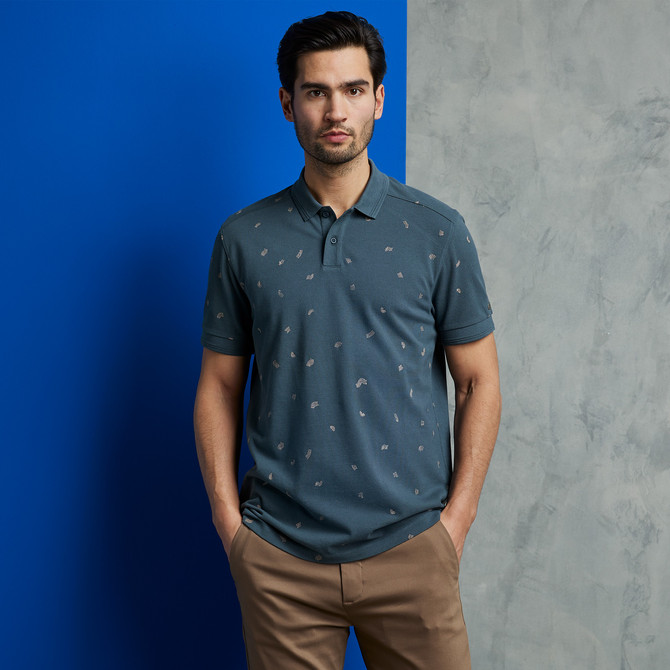 Short Sleeve Relaxed Fit Piqué Polo