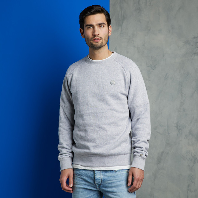 Round Neck Receyled Cotton Blend Sweater